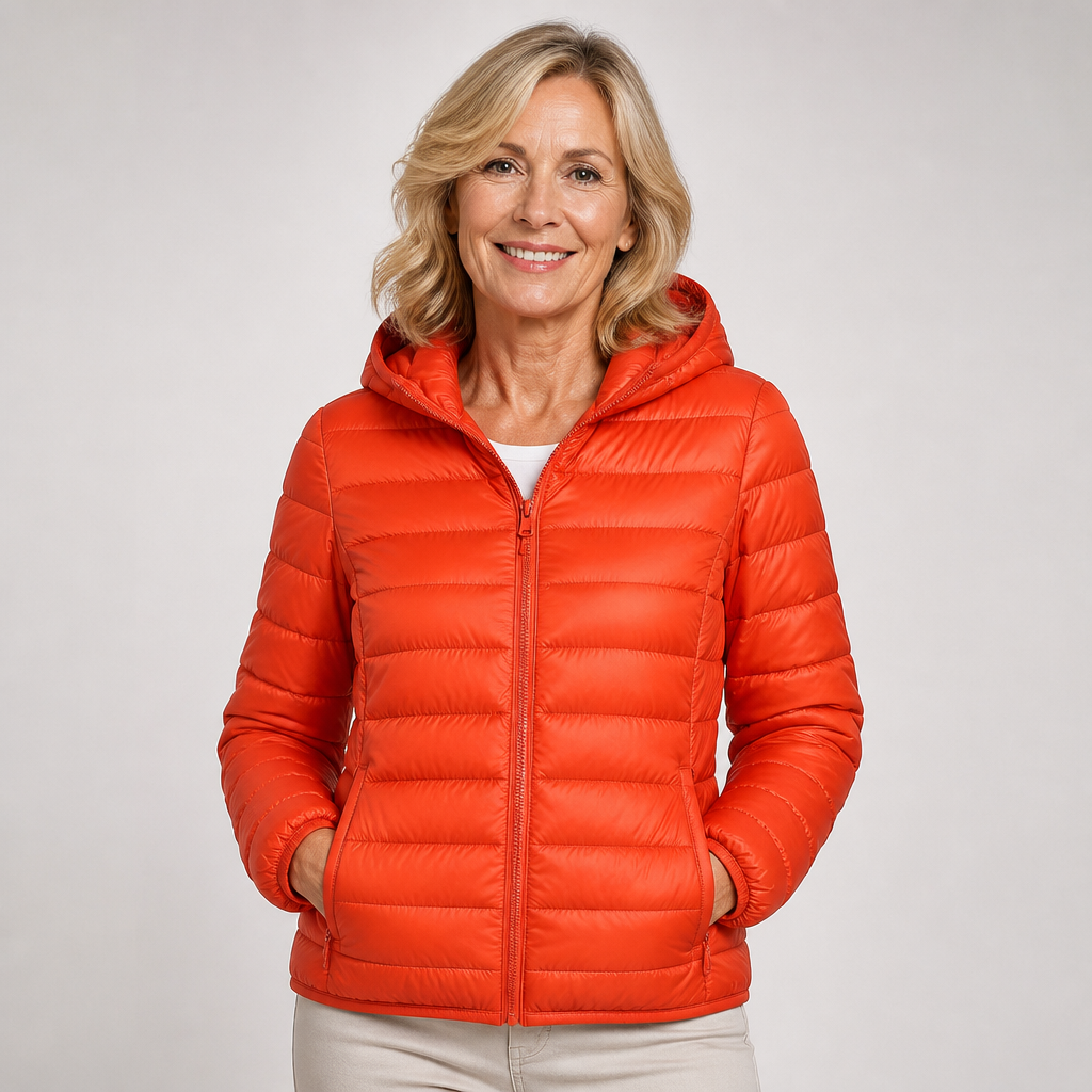 Gebharda – Übergangsjacke in Orange von Amora Bern