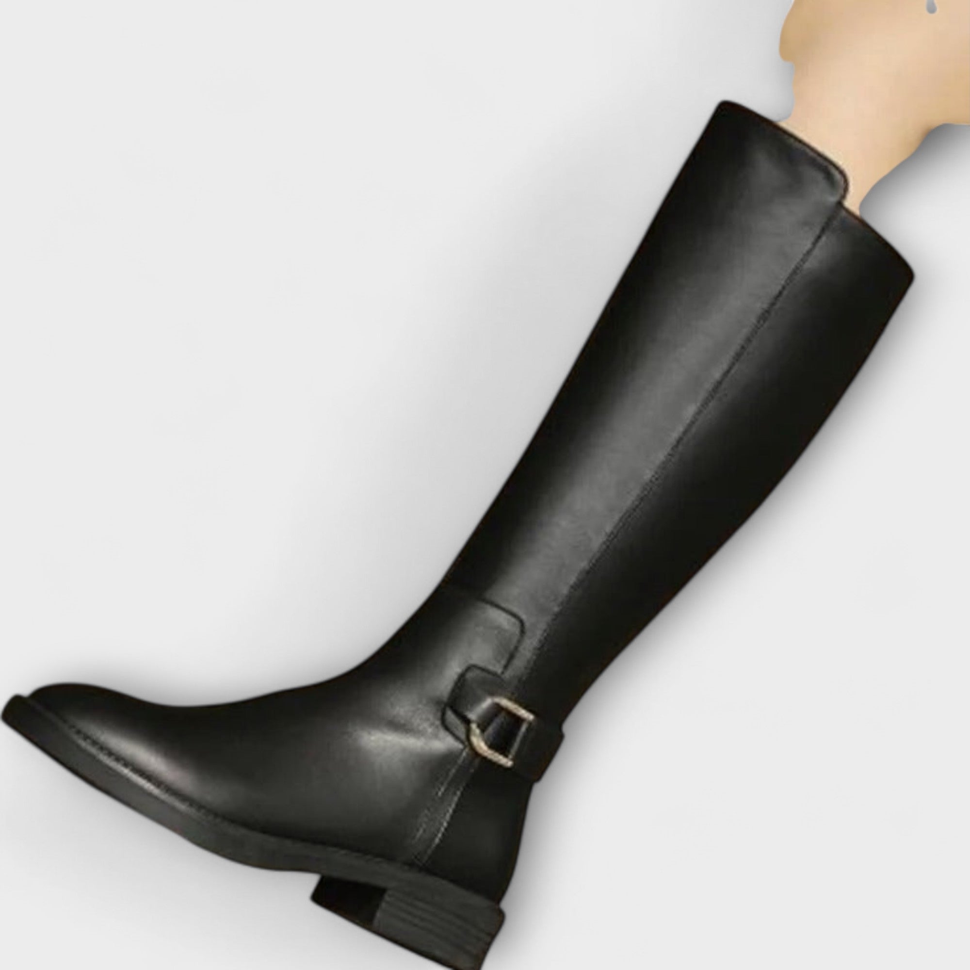 Theodelinde – Kniehohe Damenstiefel mit Schnalle von Amora Bern