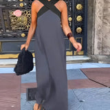 Quirine™ | Maxikleid mit Überkreuzung vorne