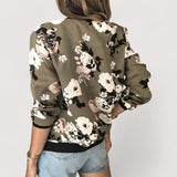 Lidia™ | Stylische Bomberjacke mit Blumenmuster