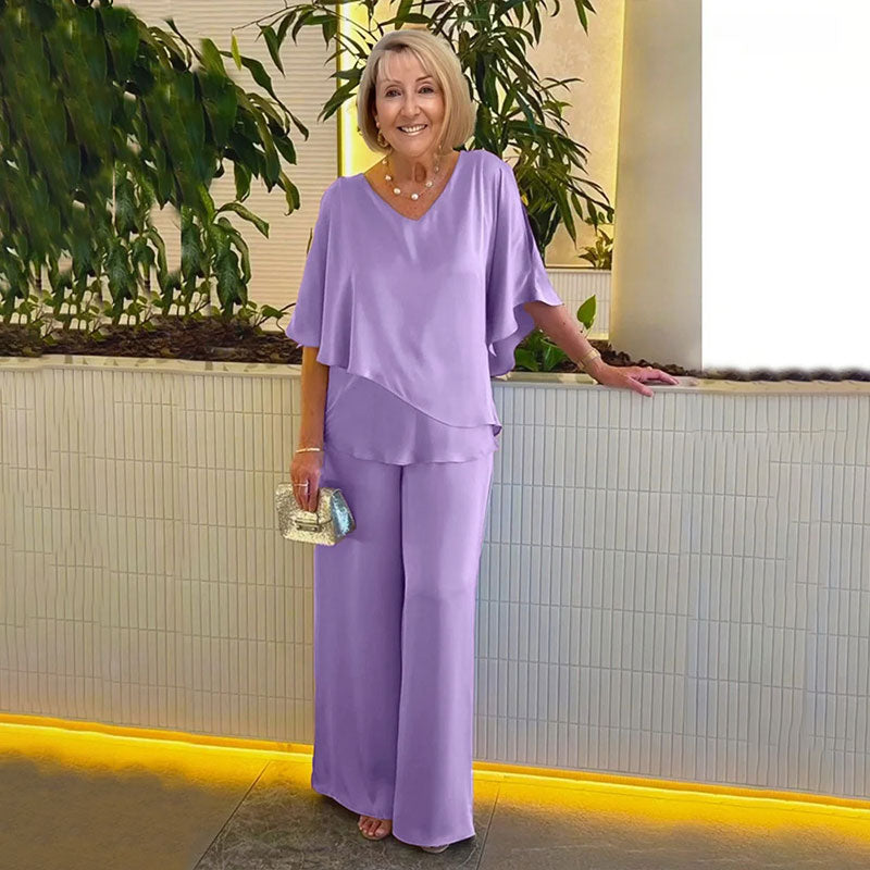 Selina Elegantes 2-Teiliges Set mit fliessender Silhouette, Produktansicht