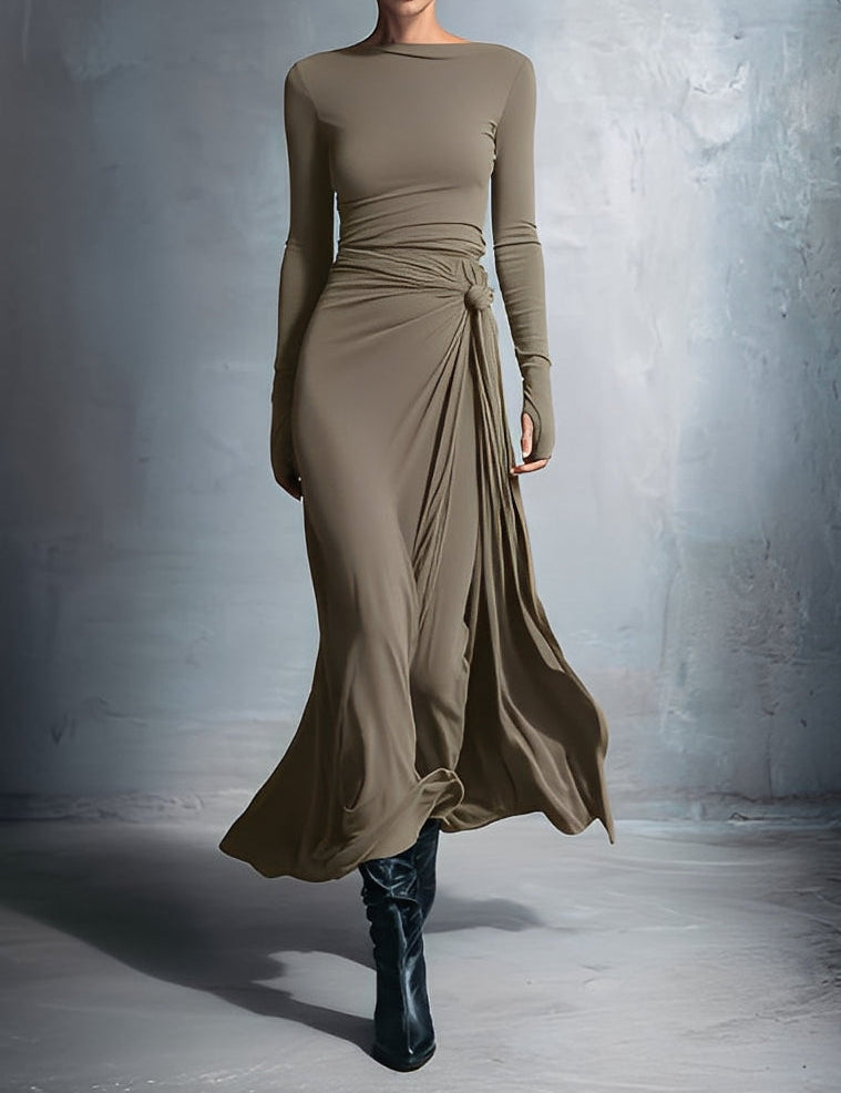 Noémie™ | Maxikleid mit seitlichem Knoten