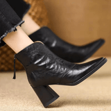 Herswinda – Edle Stiefeletten mit mittelhohem Absatz von Amora Bern, Ansicht 4